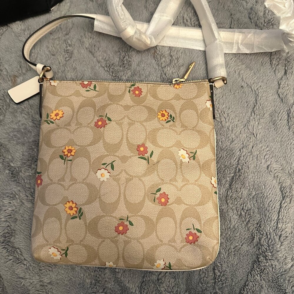 NEW COACH Womens Mini Rowan File Shoulder Crossbody Bag, Wallet, Card Holder Set - Picture 10 of 10